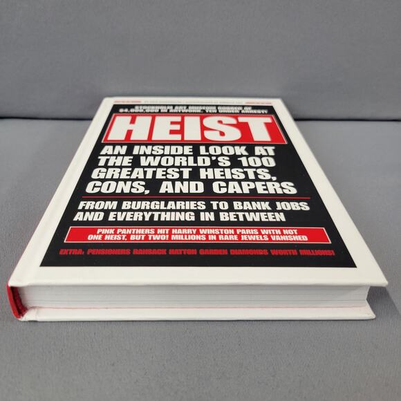 Heist An Inside Look at the Worlds 100 Greatest Heists Cons Caper Book Hardcover - Picture 6 of 14